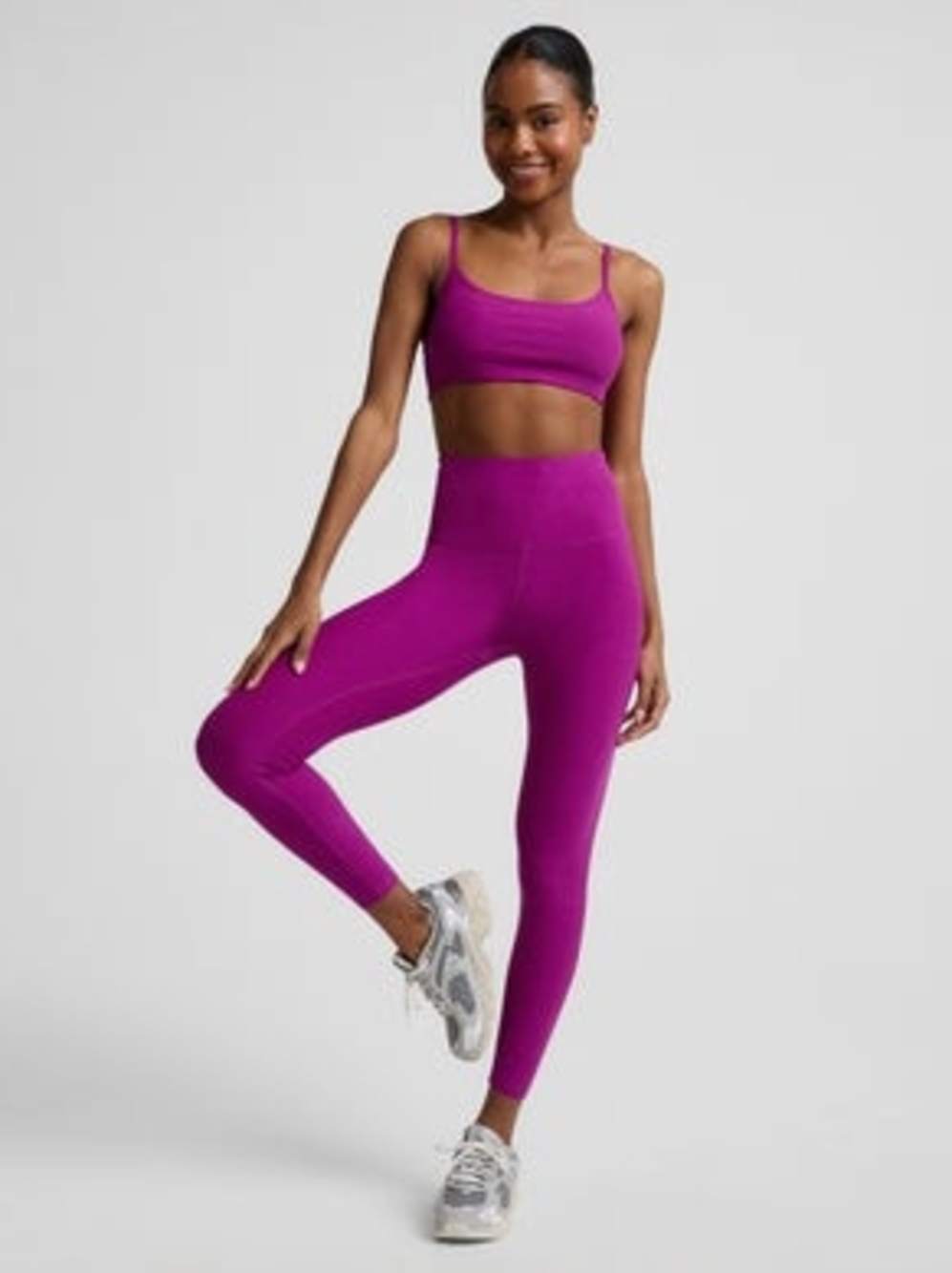 Beyond Yoga Bold Magenta High-Rise Leggings